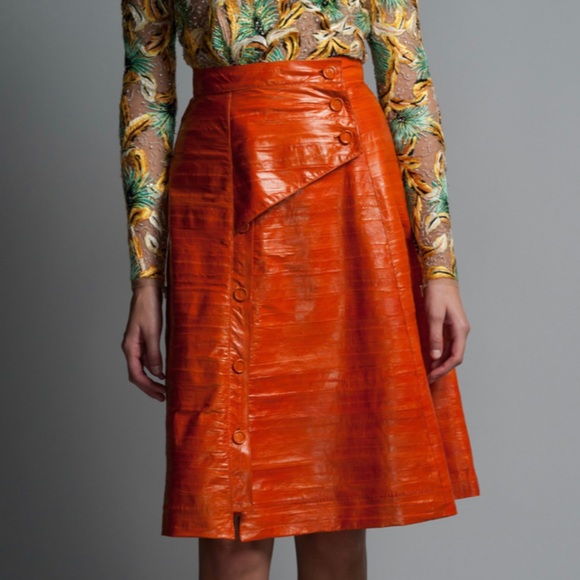🚩SOLD!🚩 Proenza Schouler Eel Skin Skirt - Picture 6 of 6